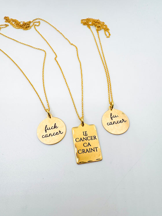 F.U. Cancer Necklace