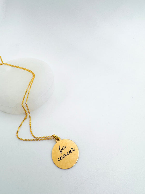 F.U. Cancer Necklace
