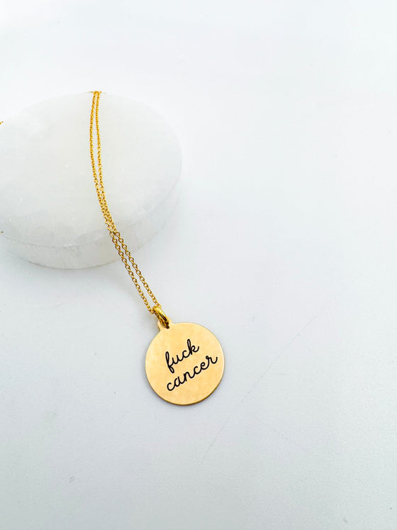 Fuck Cancer Necklace