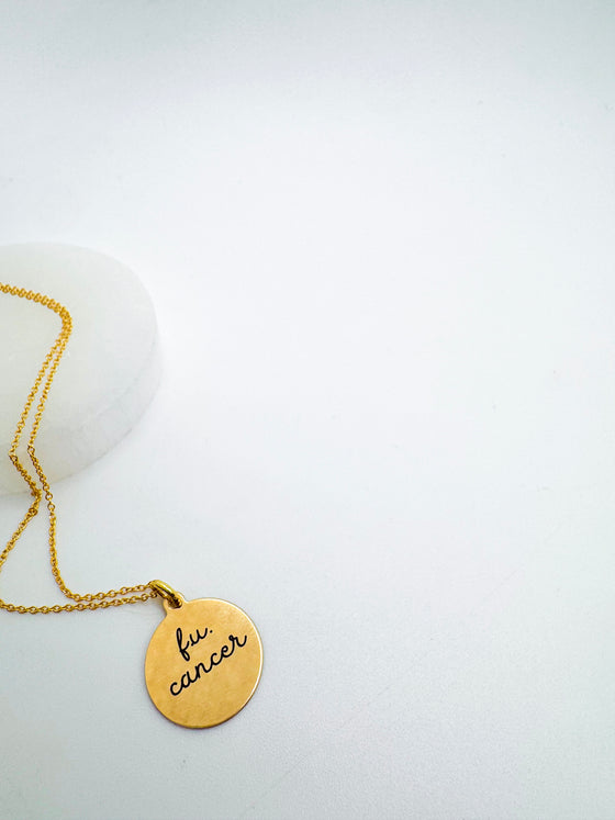 F.U. Cancer Necklace
