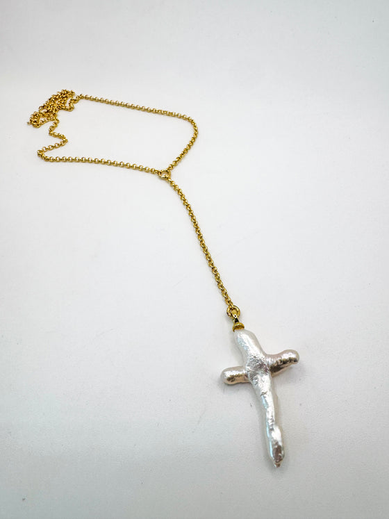 Freshwater Pearl Lariat Necklace