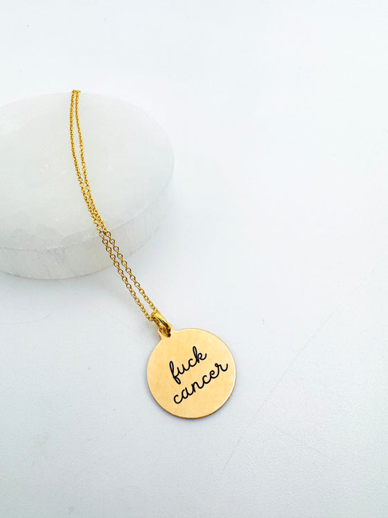 Fuck Cancer Necklace