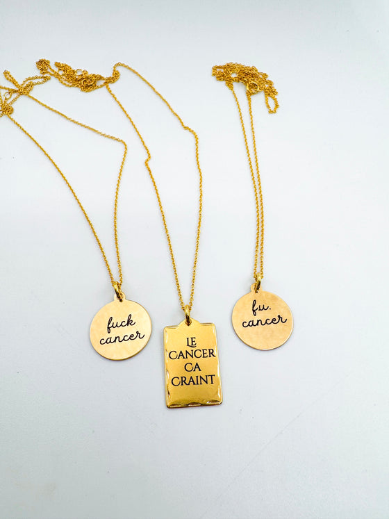 F.U. Cancer Necklace