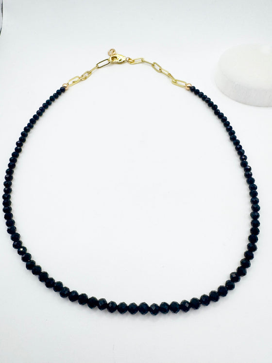 Black Tourmaline Layering Necklace