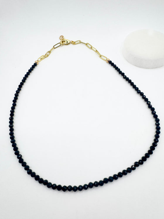 Black Tourmaline Layering Necklace
