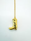Cowboy Boot  Lariat Necklace