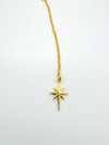 Dainty North Star Lariat Necklace