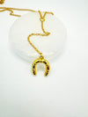Lucky Horseshoe Lariat Necklace