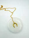 Lucky Horseshoe Lariat Necklace