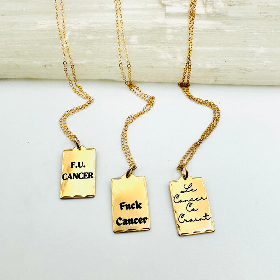 Le Cancer Ca Craint Necklace