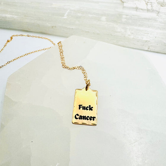 Fuck Cancer Necklace