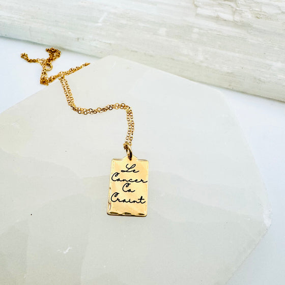 Le Cancer Ca Craint Necklace