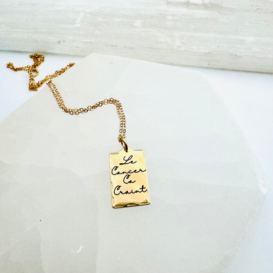 Le Cancer Ca Craint Necklace