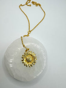  Sunflower Lariat Necklace