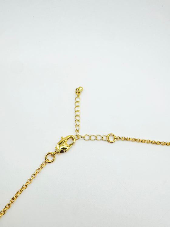 Circular Sunburst Lariat Necklace