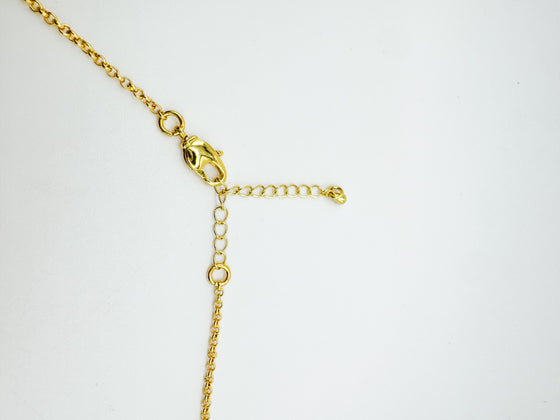 Crystal Horseshoe Lariat Necklace