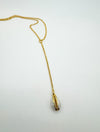 Dainty Cowrie Shell Lariat Necklace