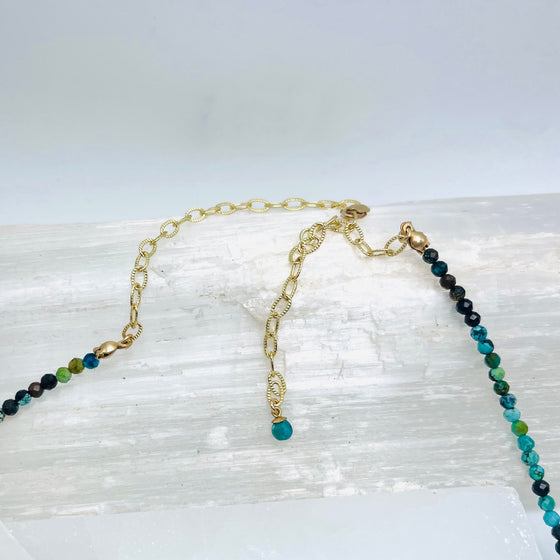 Green Turquoise Layering Necklace