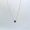 Dainty Amethyst Teardrop Necklace