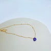 Dainty Amethyst Teardrop Necklace