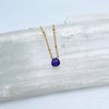 Dainty Amethyst Teardrop Necklace