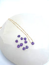 Dainty Amethyst Teardrop Necklace